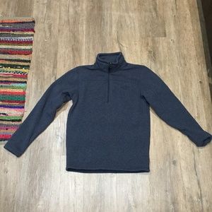 The North Face 1/4 Zip Fleece - Blue - Small
